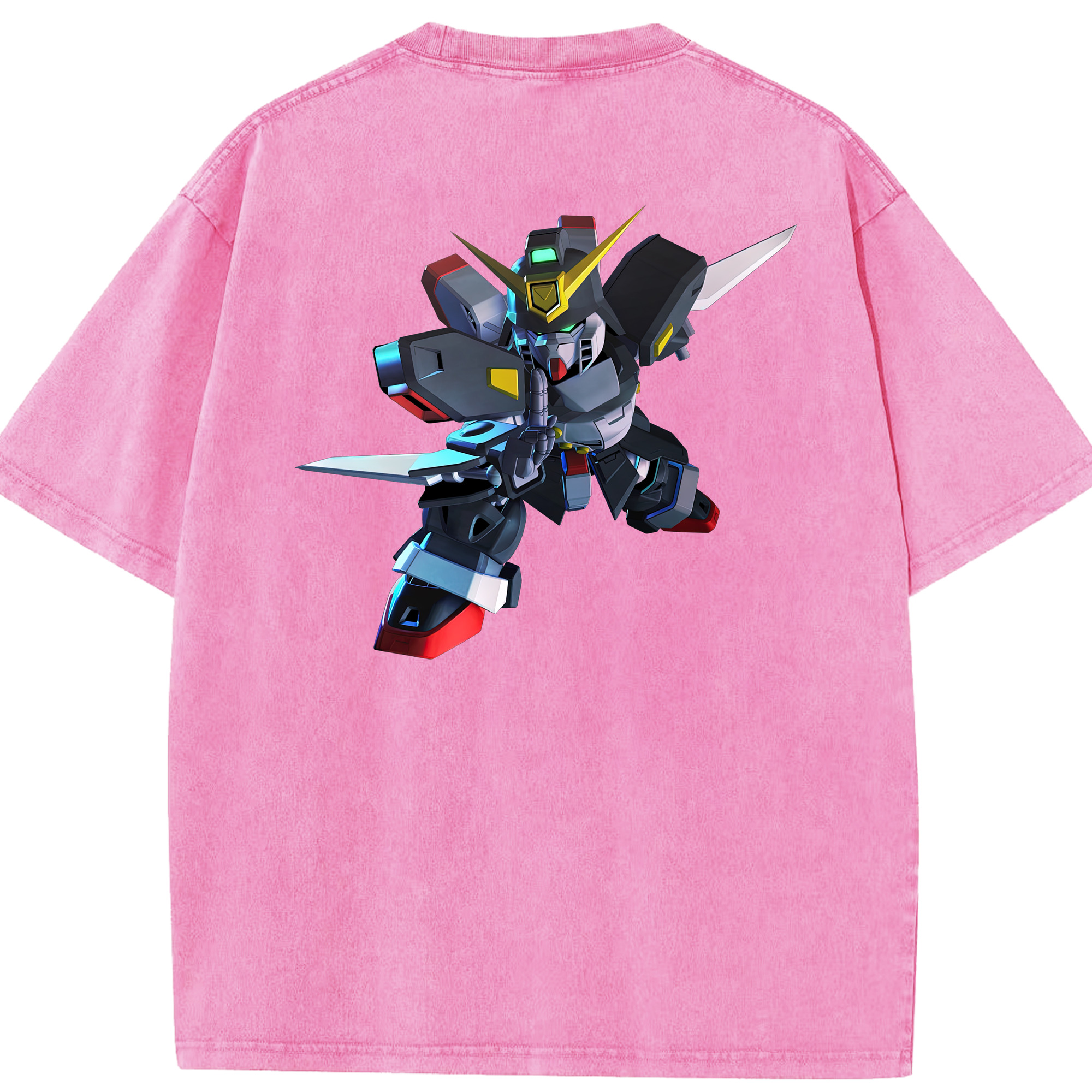 （画像用） 機動戦士ガンダム Mobile Suit Gundam 綿100% ヴィンテージ風 半袖Tシャツ（背面プリント）